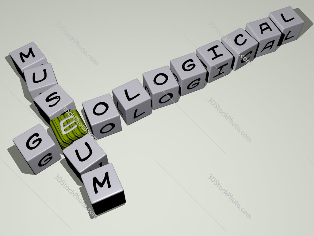 Geological Museum crossword by cubic dice letters