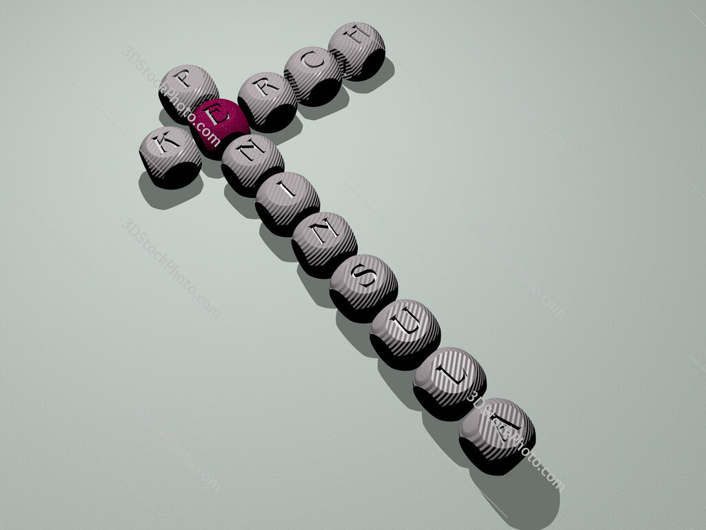 Kerch Peninsula crossword of dice letters in color