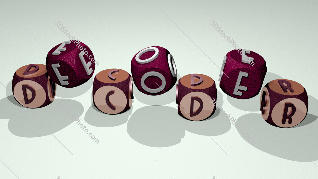 decoder text by dancing dice letters