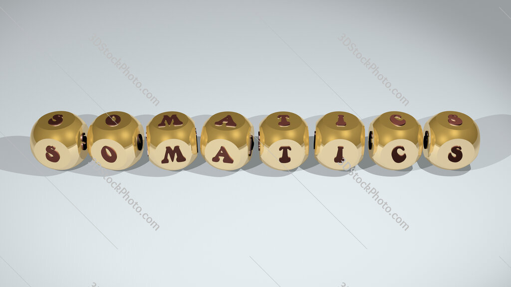 somatics text of cubic individual letters
