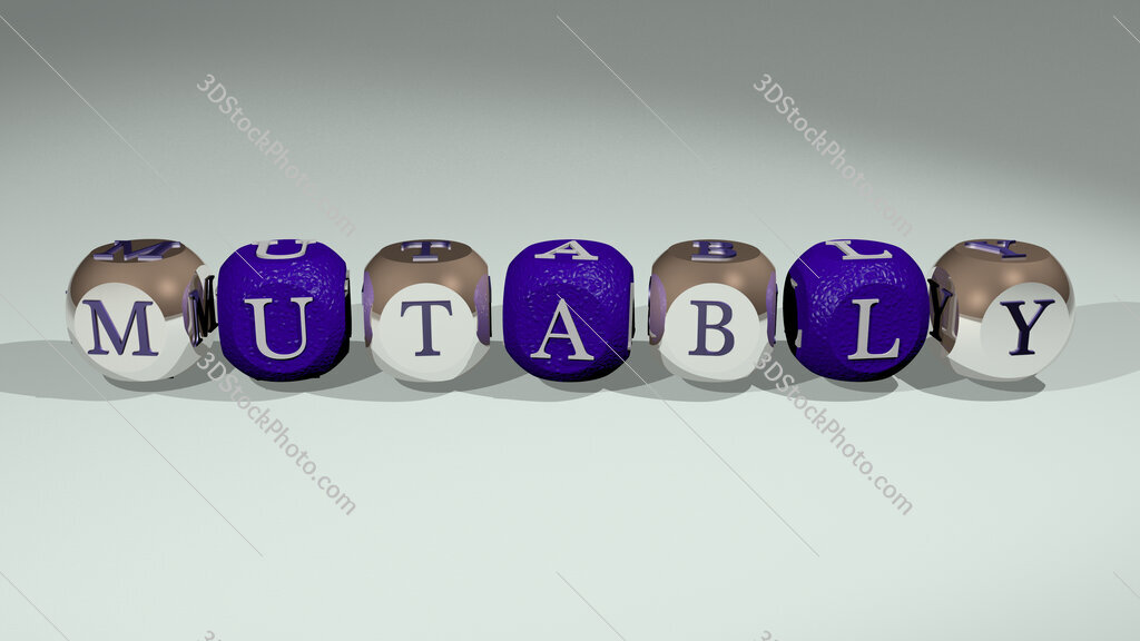 mutably text of cubic individual letters