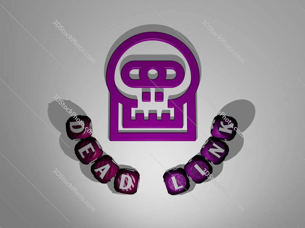 Dead Link Text Around The 3d Icon 3dstockphoto