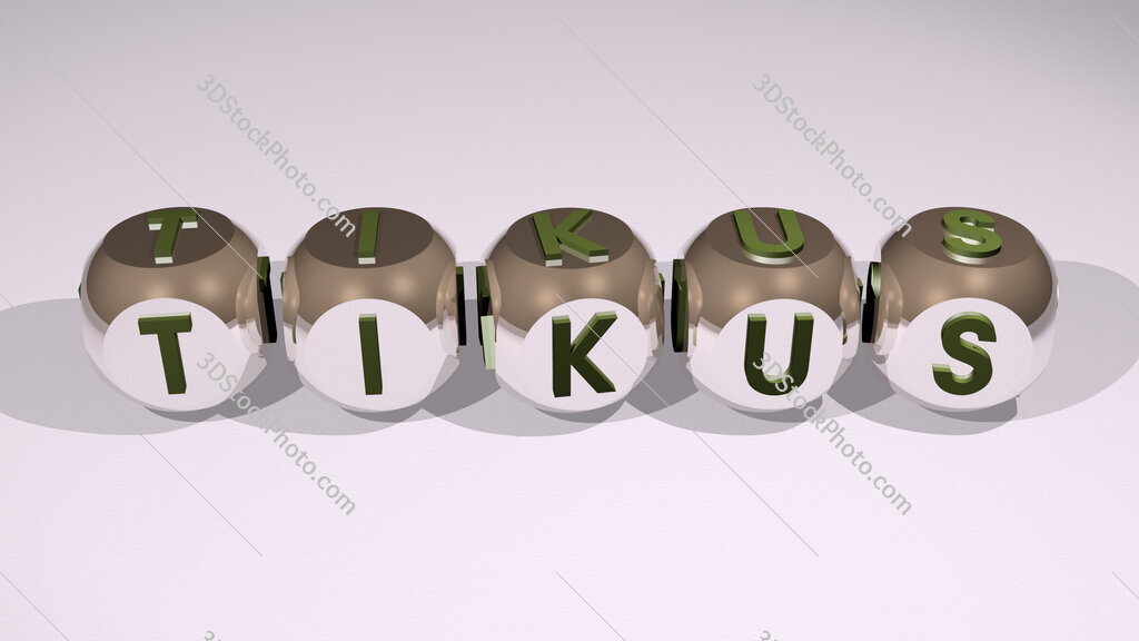 Tikus text of cubic individual letters