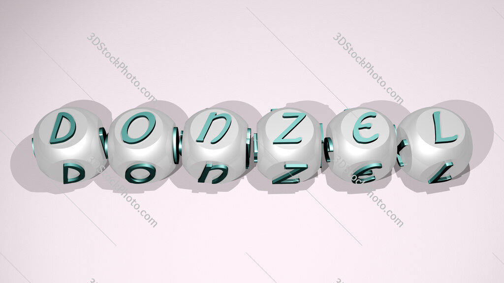 Donzel text of cubic individual letters