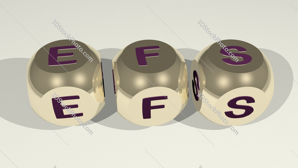 EFS text of cubic individual letters