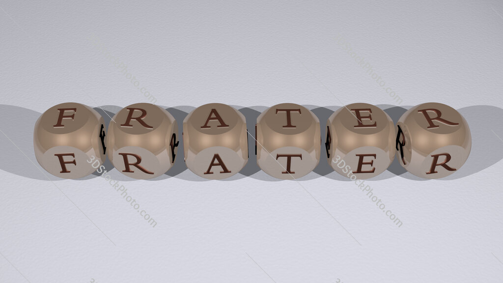 Frater text of cubic individual letters