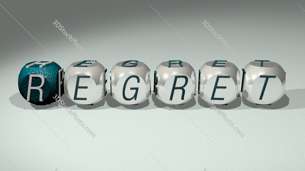 Regret text of cubic individual letters