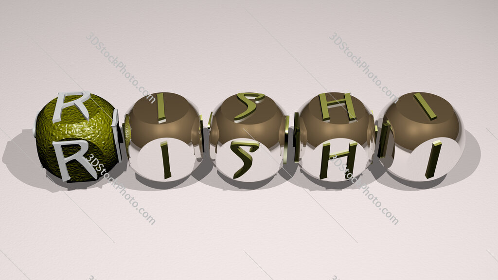 Rishi text of cubic individual letters