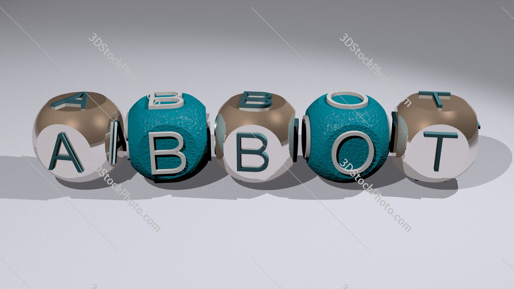 abbot text of cubic individual letters
