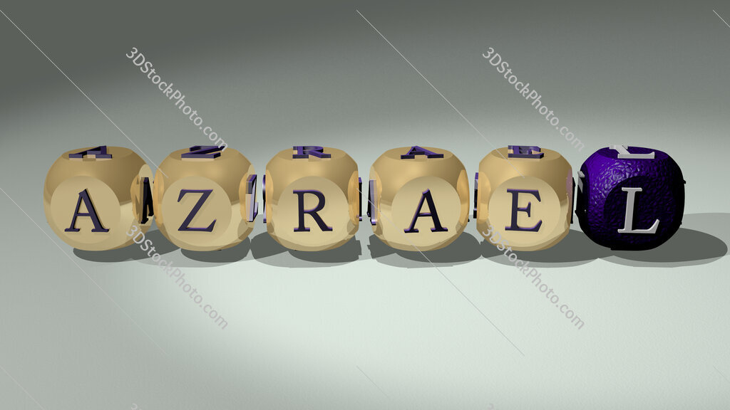 Azrael text of cubic individual letters