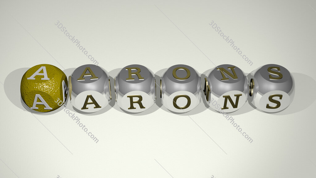 Aarons text of cubic individual letters