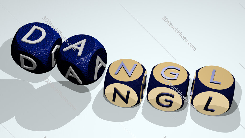 Dangl text by dancing dice letters