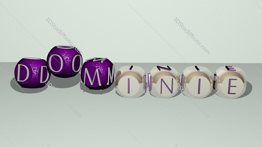 Dominie dancing cubic letters