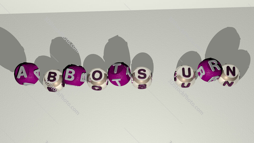 Abbots Urn dancing cubic letters