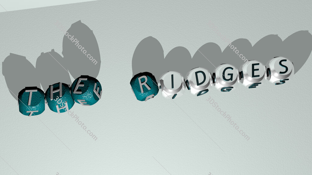 The Ridges dancing cubic letters