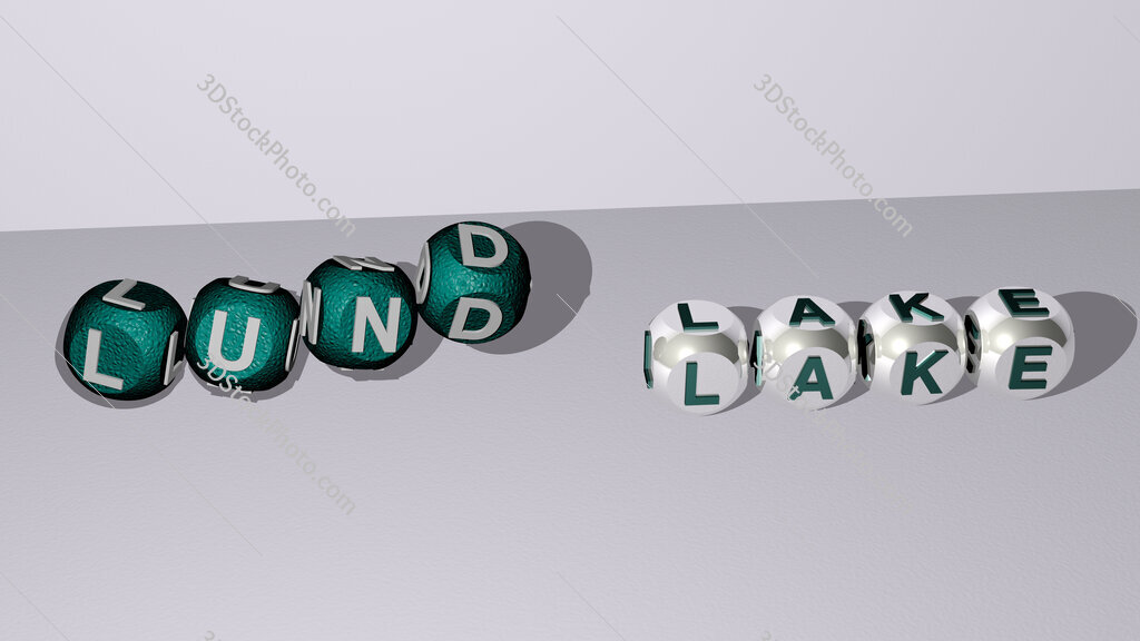 Lund Lake dancing cubic letters