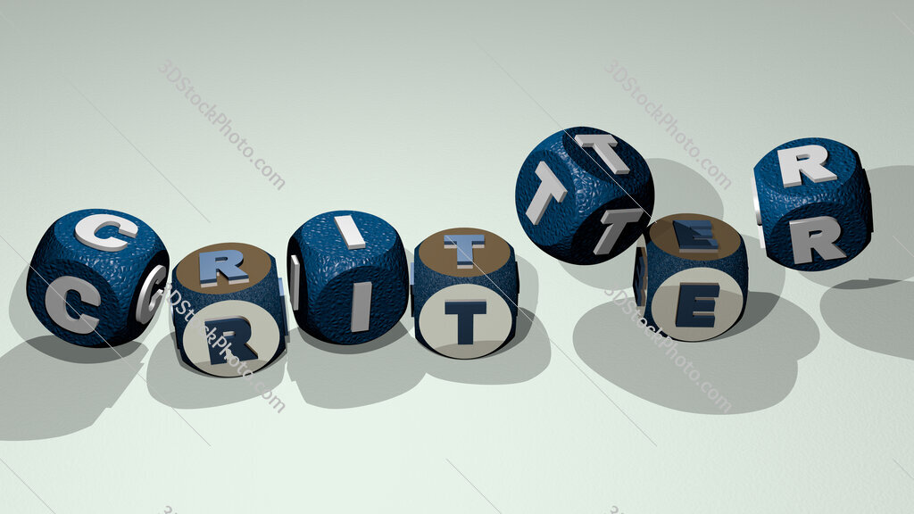 Critter text by dancing dice letters