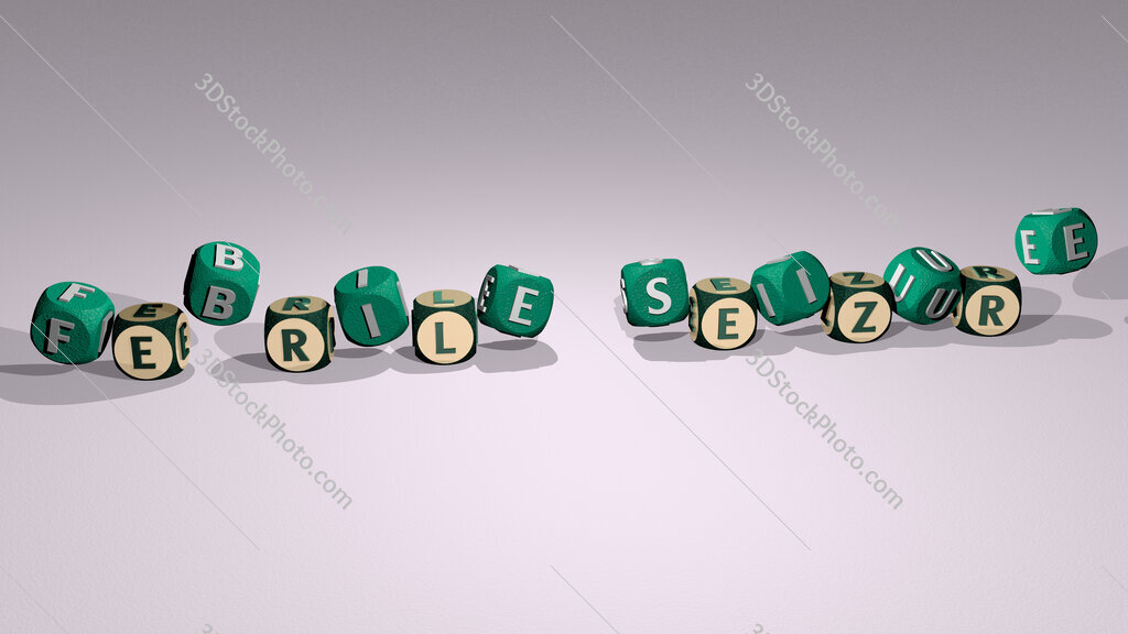 febrile seizure text by dancing dice letters