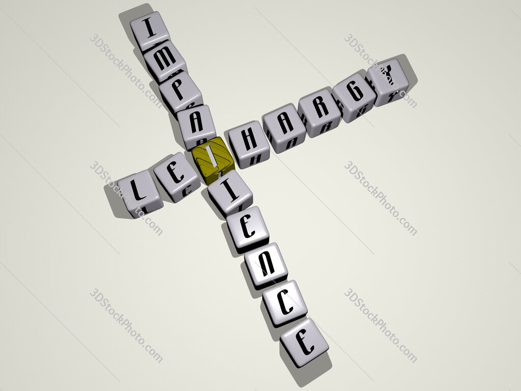 lethargy impatience crossword by cubic dice letters