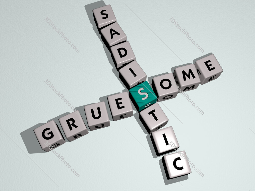 gruesome sadistic crossword by cubic dice letters
