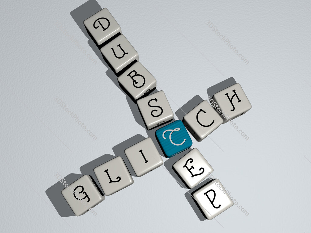 glitch dubstep crossword by cubic dice letters