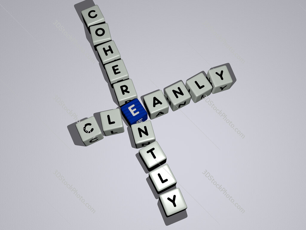 cleanly coherently crossword by cubic dice letters