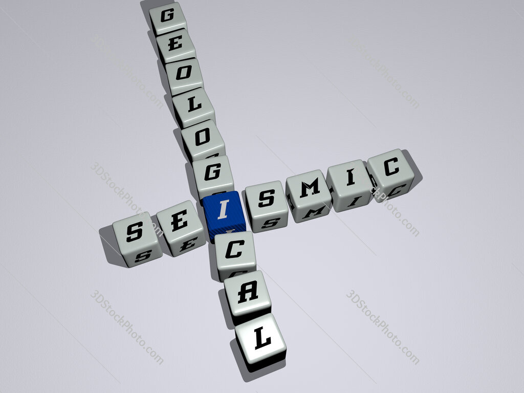seismic geological crossword by cubic dice letters