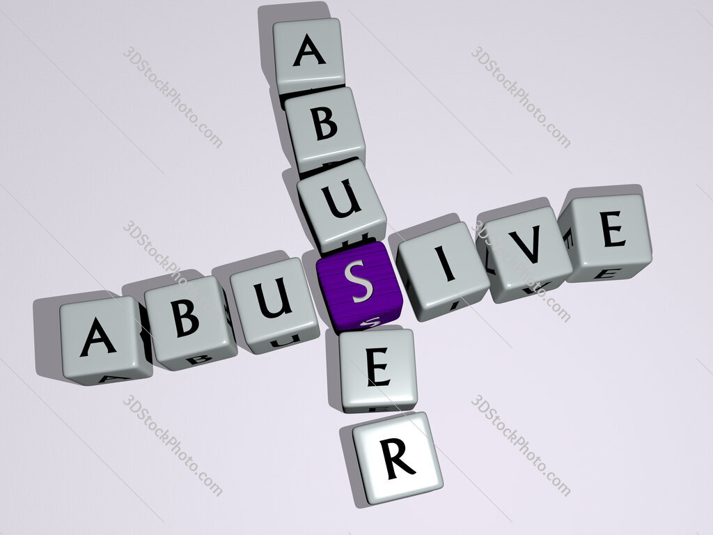 abusive abuser crossword by cubic dice letters