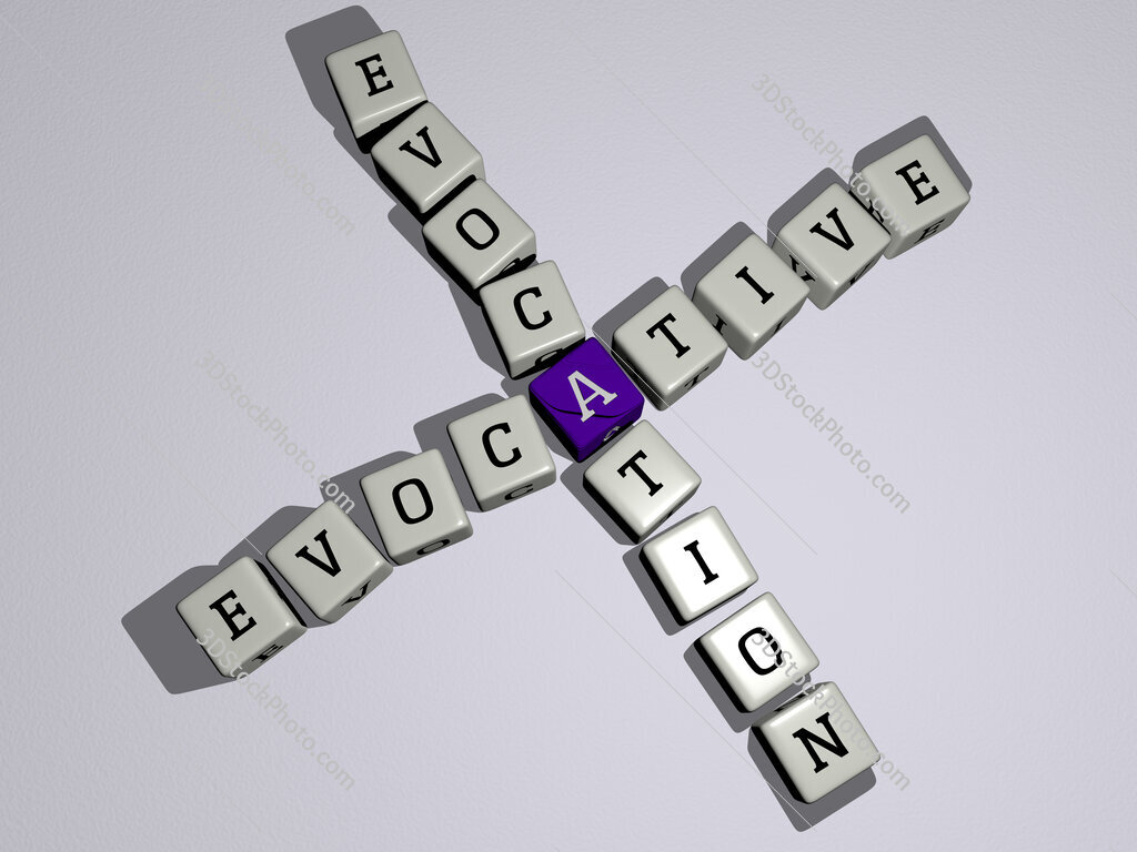 evocative evocation crossword by cubic dice letters