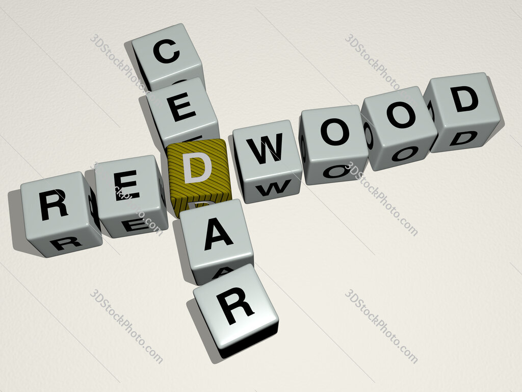 redwood cedar crossword by cubic dice letters