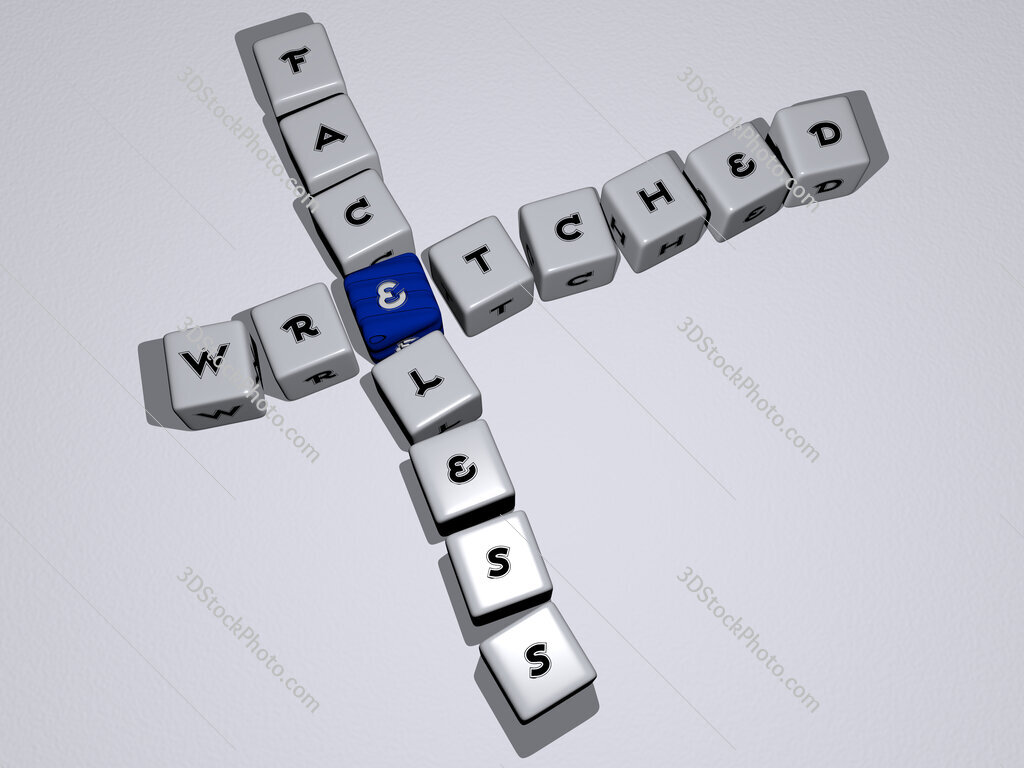 wretched faceless crossword by cubic dice letters
