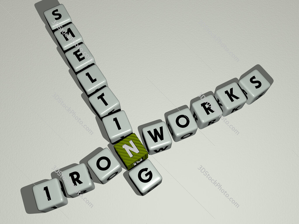 ironworks smelting crossword by cubic dice letters