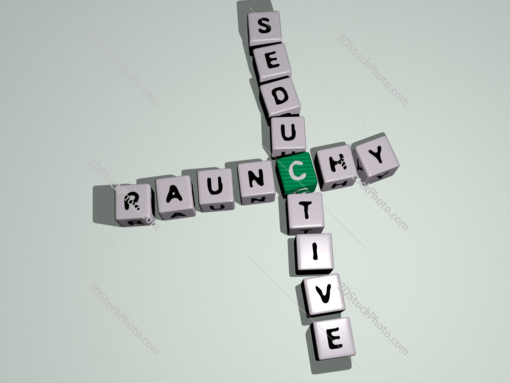raunchy seductive crossword by cubic dice letters