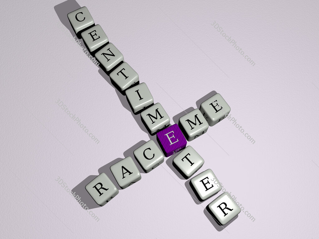 raceme centimeter crossword by cubic dice letters