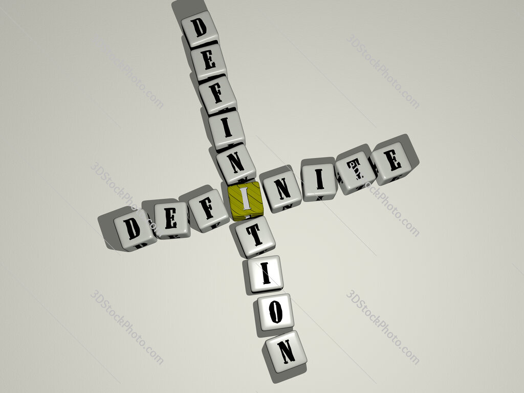 definite definition crossword by cubic dice letters