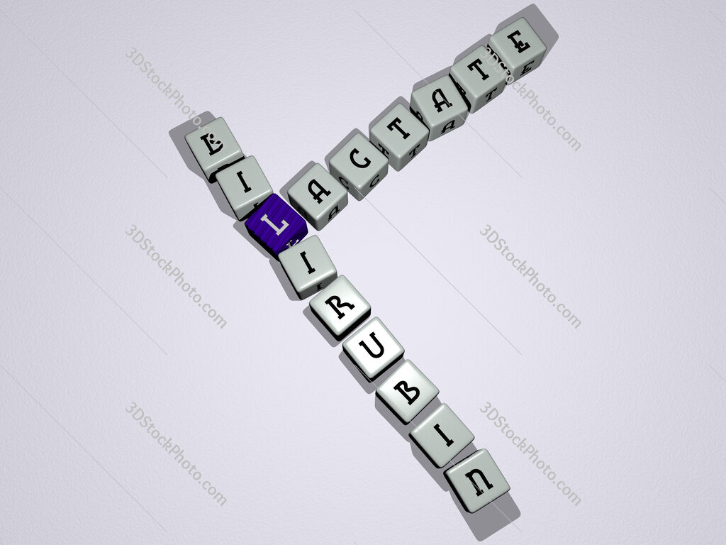 lactate bilirubin crossword by cubic dice letters
