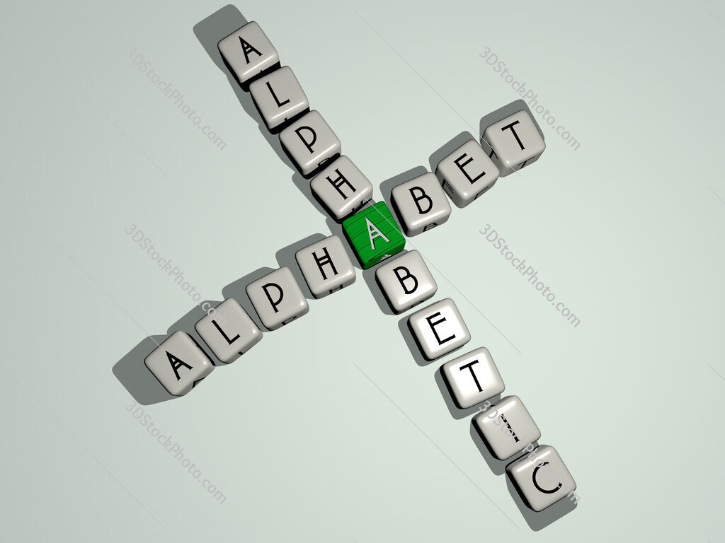 alphabet alphabetic crossword by cubic dice letters