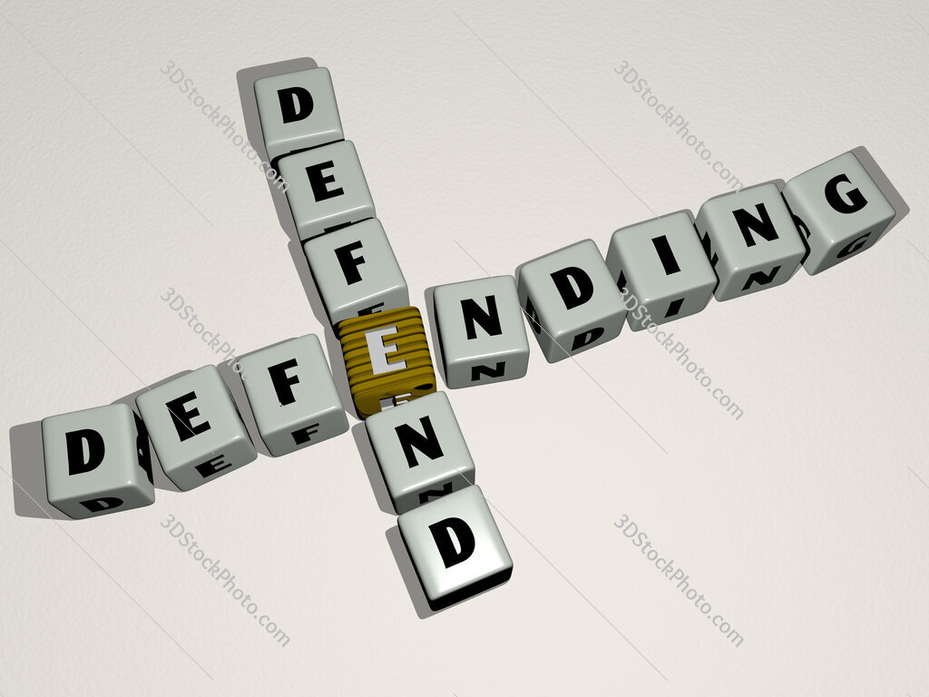defending defend crossword by cubic dice letters
