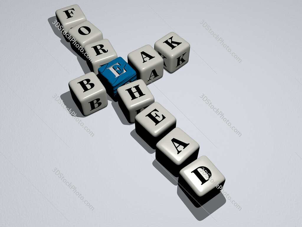 beak forehead crossword by cubic dice letters