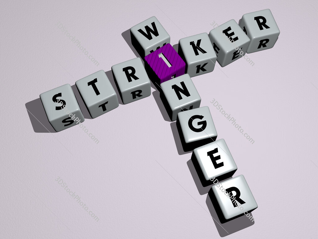 striker winger crossword by cubic dice letters