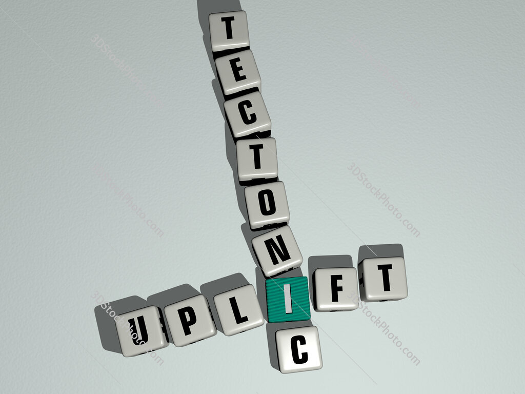 uplift tectonic crossword by cubic dice letters