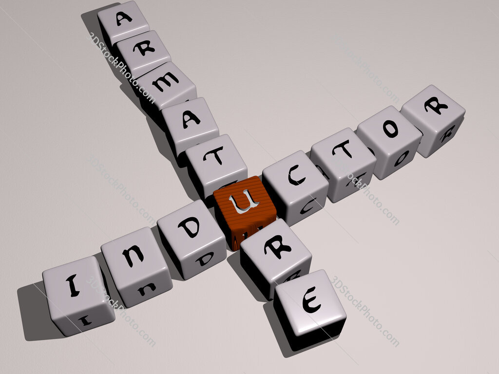 inductor armature crossword by cubic dice letters