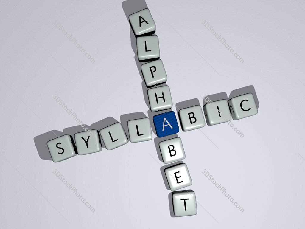 syllabic alphabet crossword by cubic dice letters
