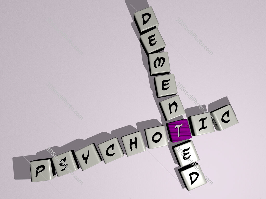 psychotic demented crossword by cubic dice letters