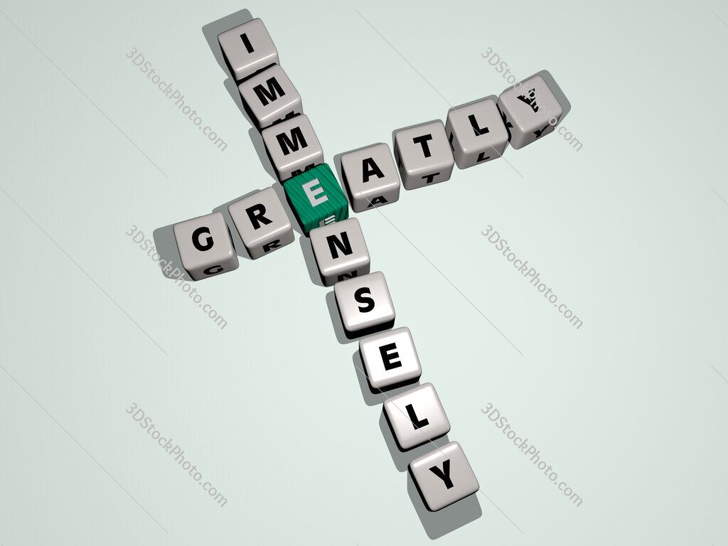 greatly immensely crossword by cubic dice letters