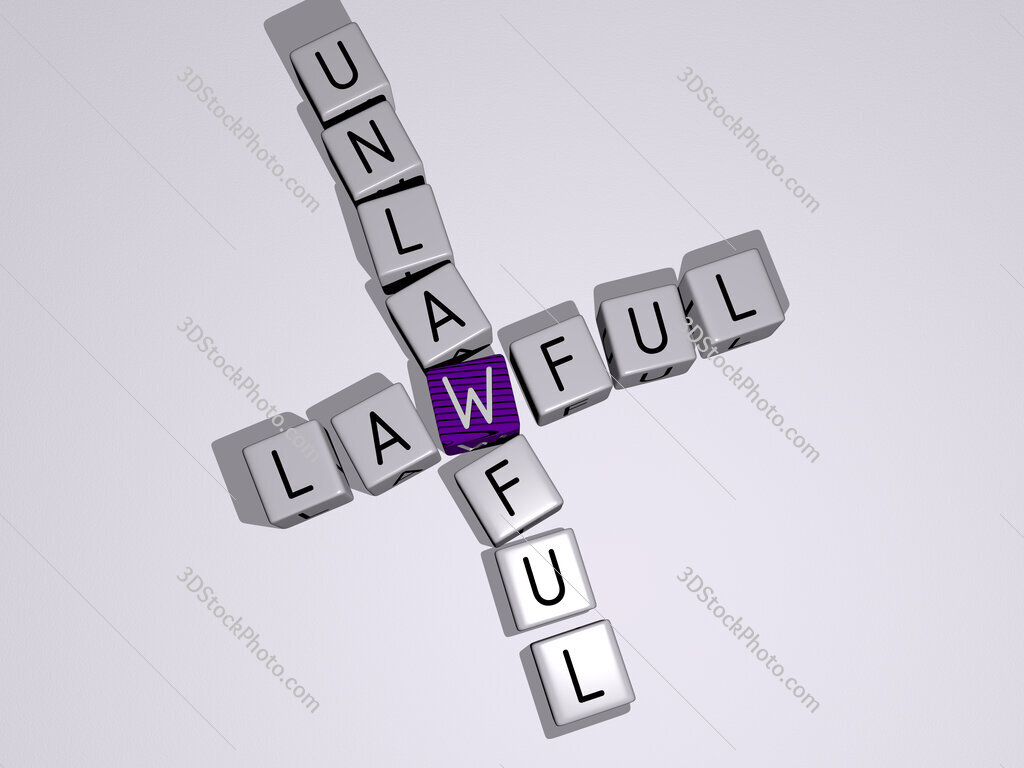 lawful unlawful crossword by cubic dice letters