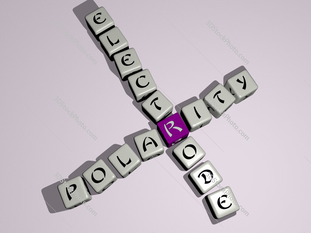 polarity electrode crossword by cubic dice letters
