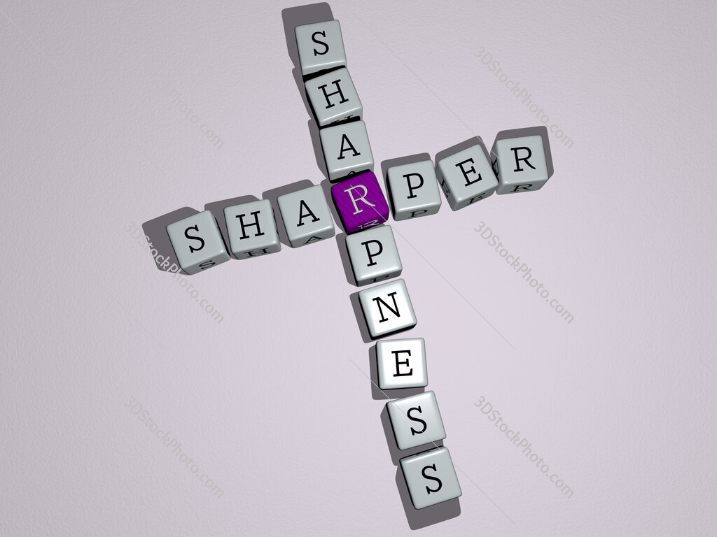 sharper sharpness crossword by cubic dice letters