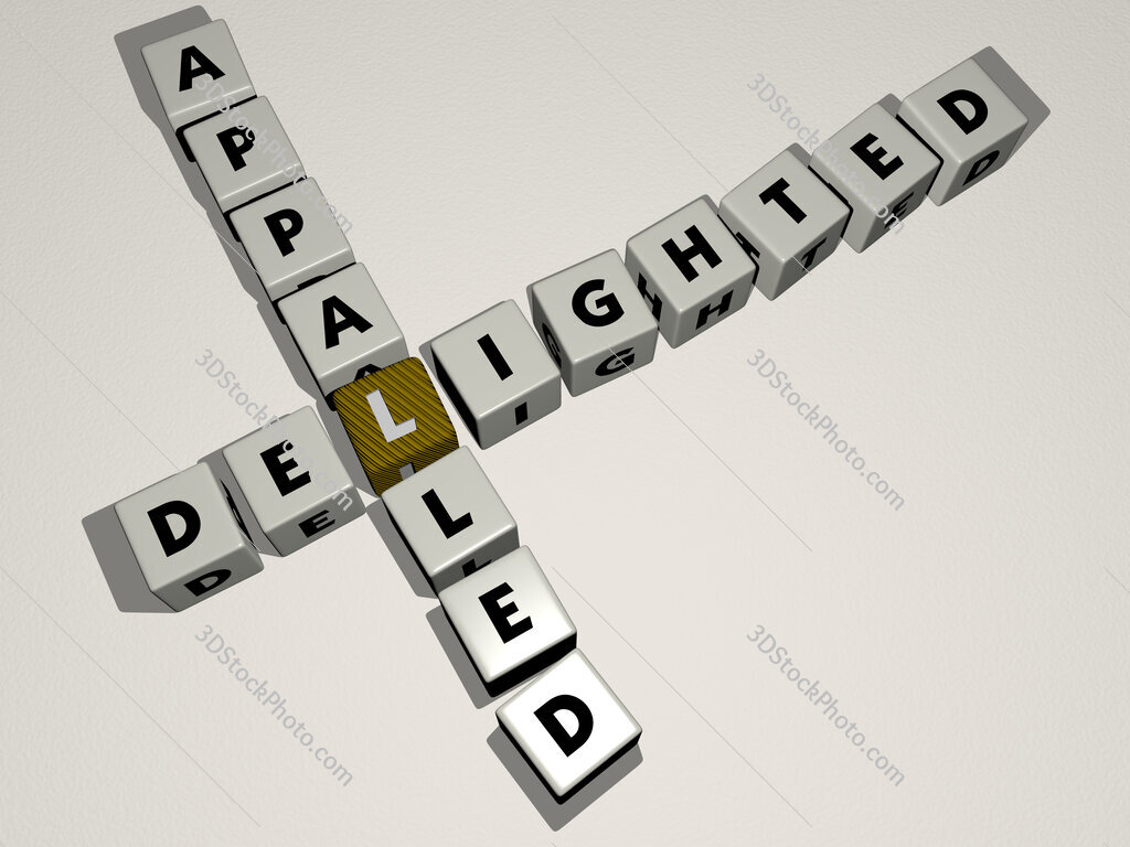 delighted appalled crossword by cubic dice letters