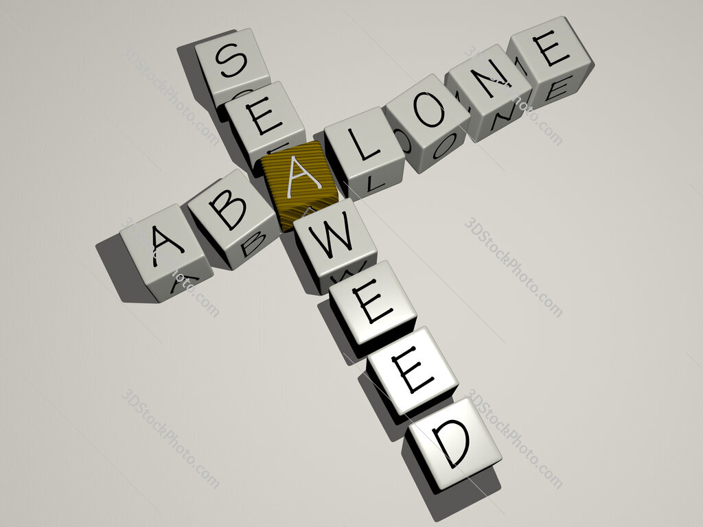abalone seaweed crossword by cubic dice letters